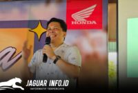 G.0 Promotion Dept. Head PT DAW Bonny Pandelaki saat menyampaikan sambutan pada pelaksanaan media gathering. Talajo Resort Sabtu, 29/11/25