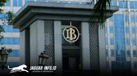 Gedung Bank Indonesia sebagai pusat kebijakan moneter dan stabilitas keuangan nasional.
