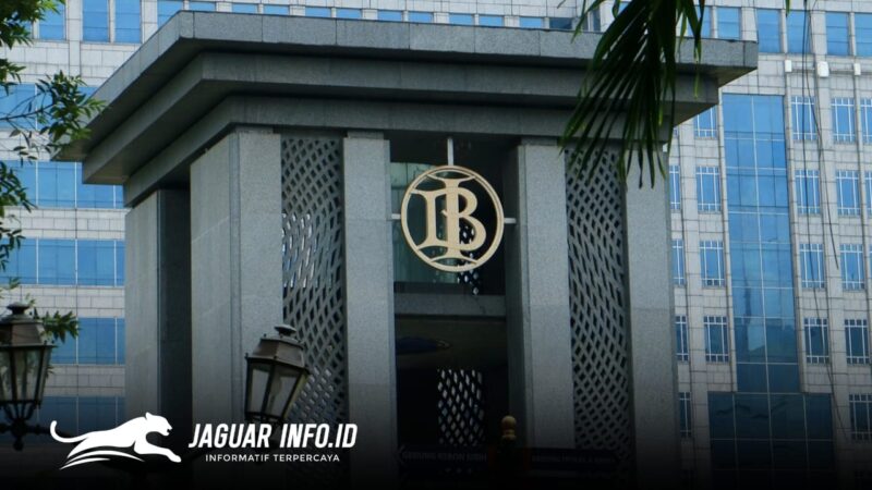 Gedung Bank Indonesia sebagai pusat kebijakan moneter dan stabilitas keuangan nasional.