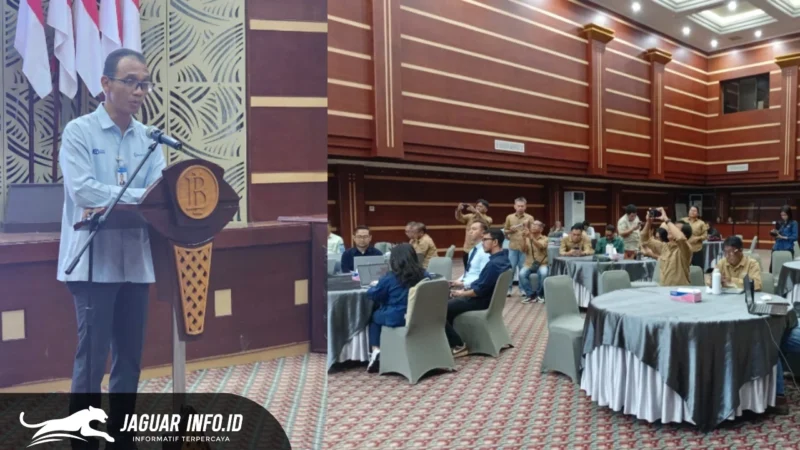 Kepala Kantor Perwakilan Bank Indonesia (BI) Sulawesi Utara, Joko Supratikto (tengah), memberikan sambutan dalam pembukaan Refreshment Wartawan dan Kick Off 3rd Festival Jurnalistik di Ruang Tondano, Kantor BI Sulut, Manado, Kamis (26/02). Foto : Istimewa