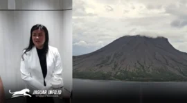 Bupati Kepulauan Sitaro, Chyntia Ingrid Kalangit, saat mendatangi kantor Kejati Sulut untuk memberikan keterangan terkait dugaan korupsi dana stimulan bencana Gunung Ruang, Jumat (27/2). (Foto: Istimewa/Jaguarinfo)