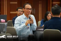 Kepala Kantor Perwakilan Bank Indonesia (BI) Sulawesi Utara, Joko Supratikto, saat memberikan paparan dalam kegiatan Refreshment Wartawan BI Sulut 2026 di Ruang Tondano, Kantor BI Sulut, Manado, Kamis (26/2/2026). Foto : Humas BI Sulut