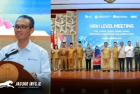 Kepala Kantor Perwakilan Bank Indonesia (BI) Sulawesi Utara, Joko Supratikto, memaparkan strategi pengendalian inflasi pangan dalam kegiatan Refreshment Wartawan BI Sulut 2026 di Ruang Tondano, Manado, Kamis (26/2/2026). (Foto: Dok. BI Sulut)