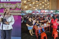 Suasana meriah Closing Ceremony Wisata Kuliner Ramadhan 2026 di parkiran Megamall, Kawasan Megamas, Manado. Foto Istimewa