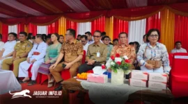 Kepala Kantor Perwakilan Bank Indonesia (BI) Sulawesi Utara, Joko Supratikto, saat menghadiri perayaan Cap Go Meh 2577 dari panggung utama di Kawasan Pecinan, Manado, Selasa (3/3/2026). Foto Istimewa