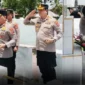 Kapolda Sulawesi Utara, Irjen Pol. Dr. Roycke Harry Langie, S.I.K., M.H., memberikan penghormatan khidmat di depan makam Mayor Benyamin Thomas Sigar, leluhur Presiden RI Prabowo Subianto, di Langowan, Minahasa, Jumat (6/3/2026). Foto : Jurnalis Minahasa