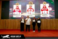 Para peserta Kontes Layanan Honda Regional 2026 saat mengikuti uji kompetensi pelayanan di kantor pusat DAW Manado.
