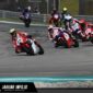 Aksi pebalap Astra Honda Racing Team saat memacu motor CBR series di Sirkuit Internasional Sepang, Malaysia, pada seri pembuka ARRC 2026.