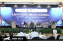 Direktur Utama Jasa Raharja Muhammad Awaluddin saat memaparkan strategi digitalisasi dalam Rakornas Pengelolaan Pendapatan Daerah 2026 di Jakarta.