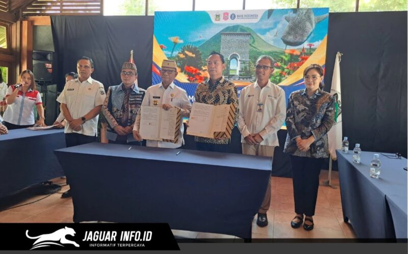 Penandatanganan PKS antara Kota Tomohon dan Kabupaten Bone Bolango yang mendapat dukungan penuh dari Bank Indonesia.