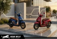 Tampilan elegan New Honda Stylo 160 dengan pilihan warna spesial Burgundy yang menonjolkan kesan retro modern.