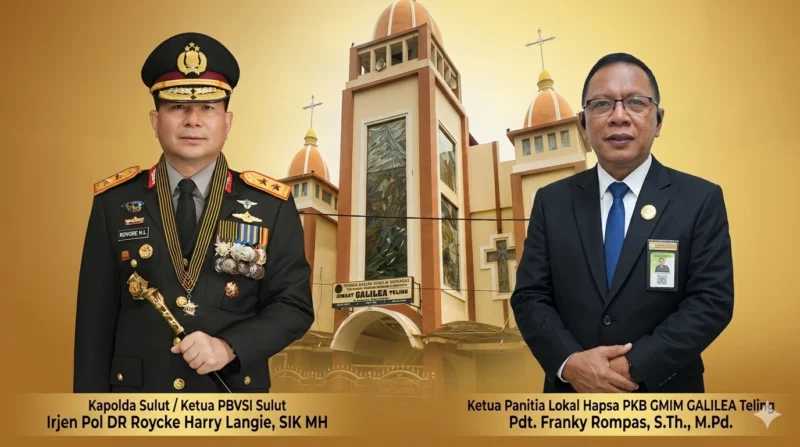 Kapolda Sulut Irjen Pol Roycke Harry Langie memberikan dukungan penuh pada Hapsa PKB GMIM 2026 di Manado.