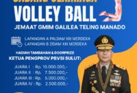 Kapolda Sulut Irjen Pol Roycke Harry Langie menegaskan dukungan penuh untuk HAPSA P/KB GMIM 2026 di Manado melalui pengamanan ketat dan bonus hadiah voli.