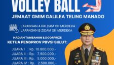 Kapolda Sulut Irjen Pol Roycke Harry Langie menegaskan dukungan penuh untuk HAPSA P/KB GMIM 2026 di Manado melalui pengamanan ketat dan bonus hadiah voli.