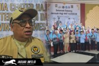 Ratusan jemaah haji asal Sulawesi Utara memadati wisma di Asrama Haji Tuminting, Manado, menjelang keberangkatan menuju tanah suci, Jumat (1/5/2026).