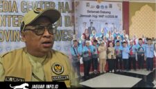 Ratusan jemaah haji asal Sulawesi Utara memadati wisma di Asrama Haji Tuminting, Manado, menjelang keberangkatan menuju tanah suci, Jumat (1/5/2026).