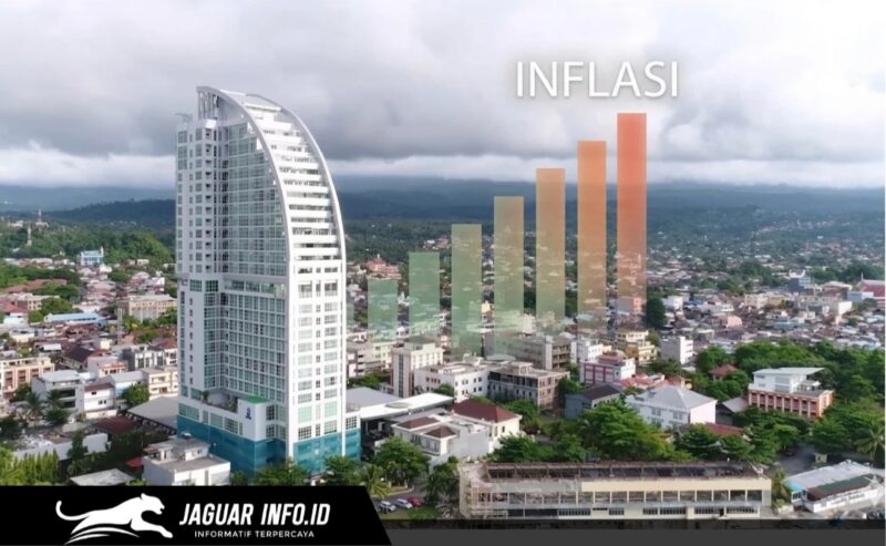 Pemandangan udara Kota Manado, Sulawesi Utara, yang menunjukkan denyut aktivitas ekonomi. Secara umum, pemandangan kota ini mencerminkan dinamika konsumsi masyarakat yang berpotensi memengaruhi pergerakan harga barang dan jasa di Sulut.