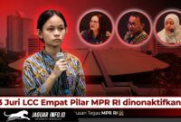 MPR RI resmi menonaktifkan juri dan MC setelah polemik LCC Empat Pilar MPR RI 2026 di Kalbar viral. Simak kronologi dan pernyataan resmi Sekretariat Jenderal MPR.