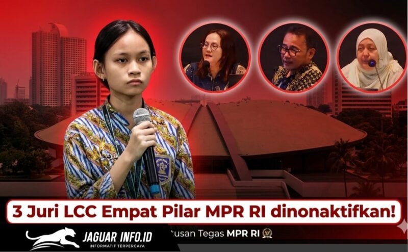 MPR RI resmi menonaktifkan juri dan MC setelah polemik LCC Empat Pilar MPR RI 2026 di Kalbar viral. Simak kronologi dan pernyataan resmi Sekretariat Jenderal MPR.