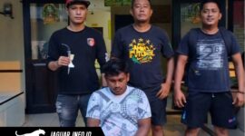 Terduga pelaku penganiayaan menggunakan senjata tajam berinisial BL (25) saat diamankan oleh Tim Opsnal Polsek Malalayang untuk pemeriksaan lebih lanjut, Minggu (17/05/2026). (Foto: Istimewa/Dok. Polsek Malalayang)