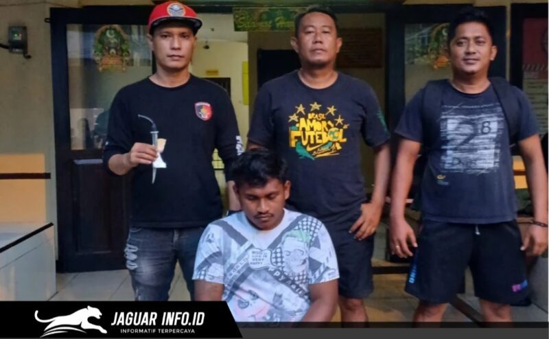 Terduga pelaku penganiayaan menggunakan senjata tajam berinisial BL (25) saat diamankan oleh Tim Opsnal Polsek Malalayang untuk pemeriksaan lebih lanjut, Minggu (17/05/2026). (Foto: Istimewa/Dok. Polsek Malalayang)