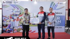 Pertamina Patra Niaga Regional Sulawesi menggelar pasar murah Pertamina Bitung dengan menyalurkan 1.000 paket sembako murah untuk warga pra sejahtera Kecamatan Maesa.
