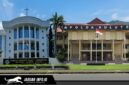 Gedung Kantor Sinode GMIM di Tomohon & Gedung Polda Sulawesi Utara.
