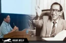 Ketua Majelis Keluarga Besar Permesta, Recky Langie, saat memaparkan materi mengenai pentingnya pemberian gelar pahlawan nasional kepada Prof. Sumitro Djojohadikusumo