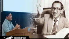 Ketua Majelis Keluarga Besar Permesta, Recky Langie, saat memaparkan materi mengenai pentingnya pemberian gelar pahlawan nasional kepada Prof. Sumitro Djojohadikusumo
