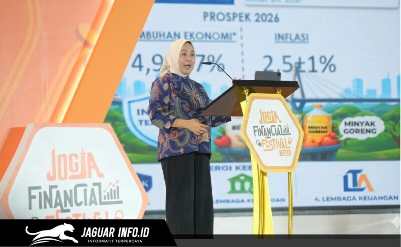 Deputi Gubernur Bank Indonesia, Aida S. Budiman, saat memberikan keynote speech dalam acara LIKE IT 2026 di Yogyakarta, 22-05-2026. (Foto: Dok. Bank Indonesia)