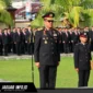 Wakapolda Sulut Brigjen Pol Awi Setiyono memimpin Upacara Peringatan Hari Lahir Pancasila di Lapangan Presisi Polda Sulut, Senin 01/06/26.