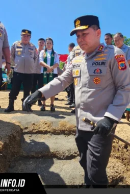 Kapolda Sulut Pimpin Peletakan Batu Pertama Pembangunan Satpas Polres Minahasa Selatan