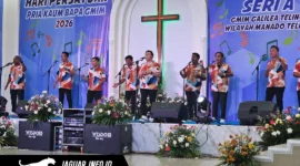 Pelaksanaan Hapsa PKB Sinode GMIM di Jemaat GMIM Galilea Teling berjalan aman dan penuh sukacita, menghadirkan lomba Vocal Group serta Bola Voli bagi kaum bapa