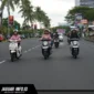 Komunitas Scoomando Manado dan Lady Bikers Honda Sulut berpose bersama dalam kegiatan Scoopy Your Mode, Your Ride di kawasan Megamas, Manado, 06/06/26.