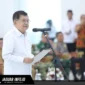 Ketua Umum PMI Pusat, Jusuf Kalla, saat melantik jajaran pengurus baru PMI Sulawesi Utara periode 2026-2031 di Wisma Negara Bumi Beringin, Manado, 15/06/26.