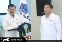Ketua Umum PMI Pusat Jusuf Kalla saat melantik pengurus PMI Sulawesi Utara di Wisma Negara Bumi Beringin, Manado, Senin 15/06/26.