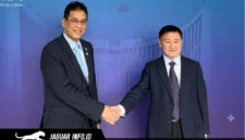Menkeu Purbaya Yudhi Sadewa saat melakukan pertemuan bilateral dengan otoritas keuangan China di Beijing, 18/06/26.