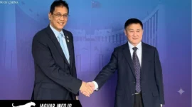 Menkeu Purbaya Yudhi Sadewa saat melakukan pertemuan bilateral dengan otoritas keuangan China di Beijing, 18/06/26.