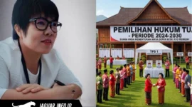 dr. Joulanda Mentang, MM, saat memberikan keterangan terkait keberatan hasil pemilihan Hukum Tua Desa Tolok Satu