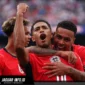 Pemain Timnas Inggris merayakan kemenangan atas Panama di New York New Jersey Stadium pada 28/06/26.