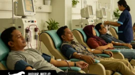 Ilustrasi suasana ruang pelayanan hemodialisis yang nyaman dan modern, lengkap dengan peralatan medis terkini, yang siap melayani pasien gagal ginjal di UPTD RS Manembo-nembo Tipe C Bitung.