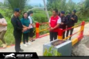 Dansat Brimob Polda Sulut saat meresmikan infrastruktur jembatan baru untuk masyarakat, 10/07/26.
