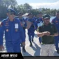 Direktur Polairud Polda Sulut, Kombes Pol Bayuaji Yudha Prasaja, saat berada di dermaga untuk memimpin langsung pengawalan delegasi Uni Eropa pada 16/07/26.
