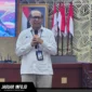 Purwanto saat memberikan keterangan kepada awak media dalam kegiatan bincang media SENJA di KPw BI Provinsi Sulut, 21/07/26.