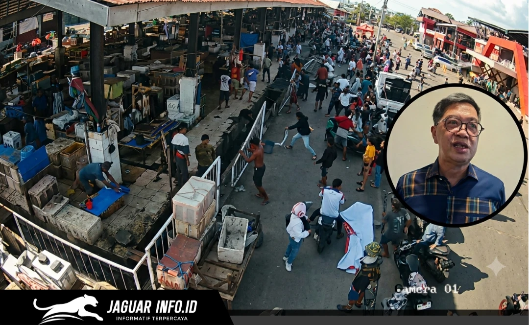 Kericuhan Pasar Bersehati terjadi setelah aksi demonstrasi pedagang pada Senin (27/07/26) sore. Massa merusak fasilitas pasar dan mengintimidasi sejumlah karyawan yang sedang bertugas di lokasi