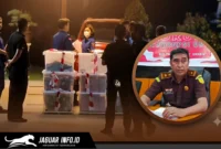 penggeledahan dan penyitaan barang bukti berupa uang tunai dan dokumen oleh petugas penegak hukum secara umum.