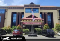 Gedung Polresta Manado, tempat laporan kasus dugaan pengrusakan dan penganiayaan diproses.