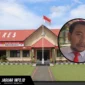 Tampilan umum gedung Mapolres Minahasa Utara sebagai tempat laporan kasus kecelakaan senapan angin.
