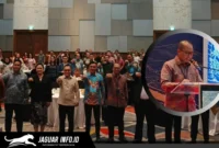 Foto bersama usai pembukaan kegiatan Diseminasi Laporan Perekonomian Provinsi Sulawesi Utara dan Bincang Ekonomi.