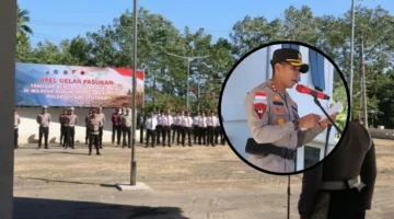 Keterangan: Kapolres Kepulauan Sitaro, AKBP Ronald A. Mauboy, saat memimpin apel kesiapsiagaan personel dan peralatan dalam rangka pencegahan kebakaran hutan dan lahan (karhutla) beberapa waktu lalu.